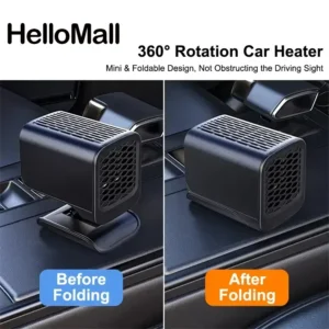 Foldable 360° Rotation Defrosting Car Heater