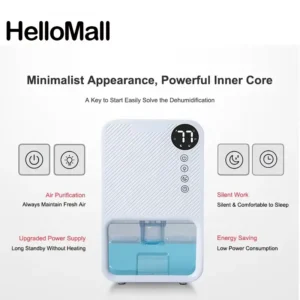 Portable Mute Air Moisture Dehumidifier With Minimalist Appearance and Powerful Inner Core