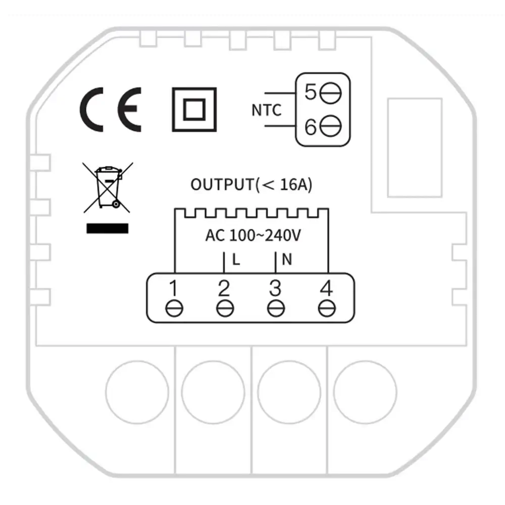 the Wiring Diagram of Electric Floor Heating Thermostat