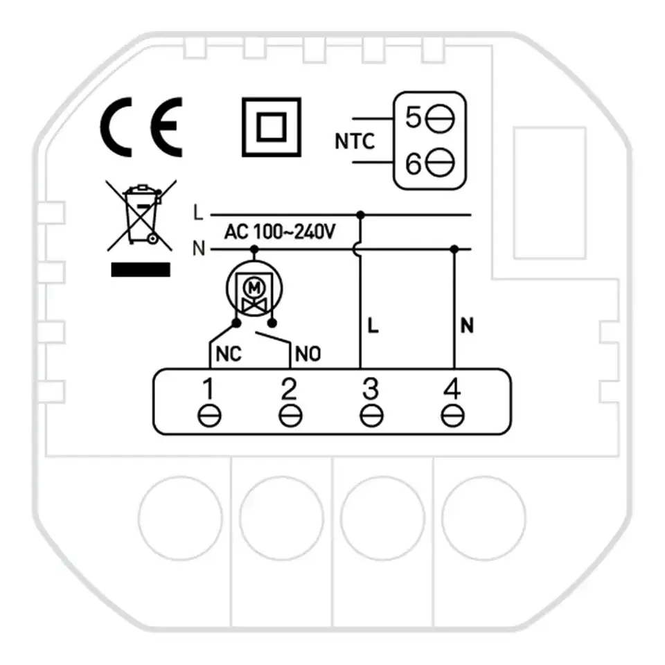 the Wiring Diagram of Water Floor Heating Thermostat